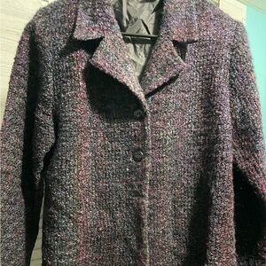 Fashion Bug Purple Tweed Blazer